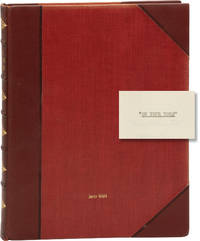 On Your Toes (Original screenplay for the 1939 film, presentation copy belonging to screenwriter Jerry Wald)