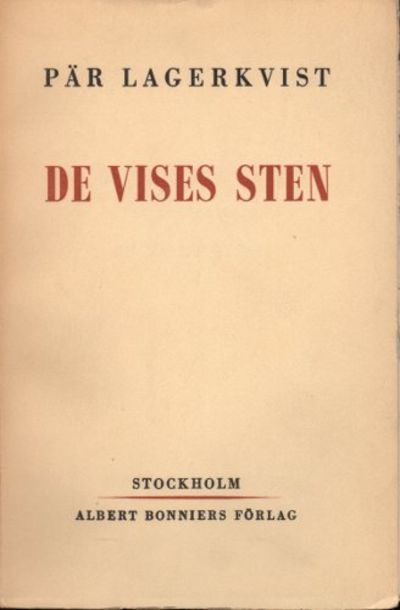 DE VISES STEN. Skådespel i fyra akter.