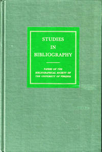 Studies in Bibliography: Papers of the Bibliographical Society of the University of Virginia Volume Thirty Two