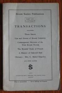 image of Brontë Society Transactions 1947 Part LVII No 2 Volume XI