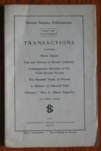 BrontÃ« Society Transactions 1947 Part LVII No 2 Volume XI