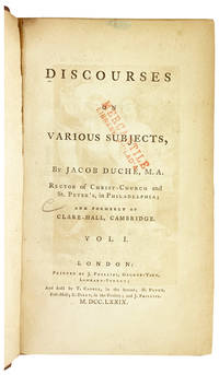 Discourses on Various Subjects