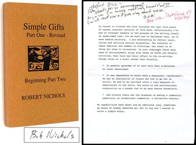 Simple Gifts [Inscribed to Peter Matthiessen]