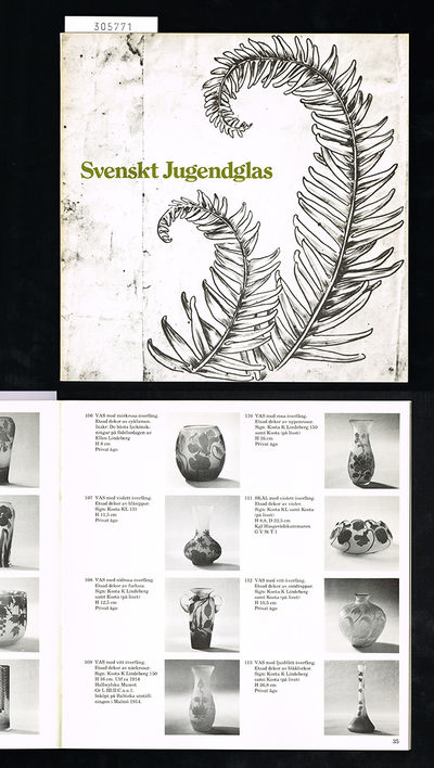 Svenskt jugendglas. Överfångsglas 1898-1918.…