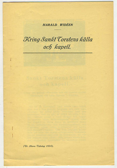 Kring Sankt Torstens källa och kapell. [Särtryck]…