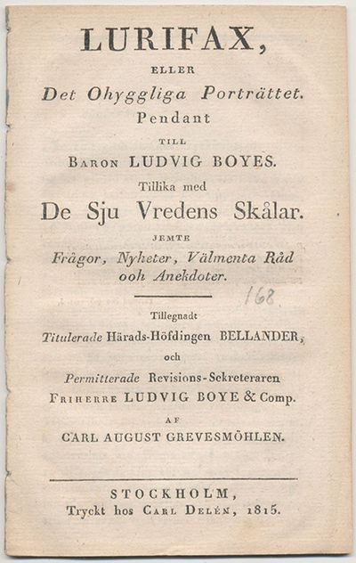 Lurifax, eller det ohyggliga porträttet. Pendant…
