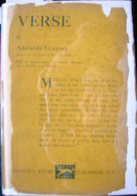 Verse. Adelaide Crapsey.