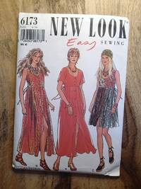 image of NEW LOOK EASY SEWING/SIMPLICTY SEWING PATTERN: #6173: EASY: Misses' Scoop-neck Dress: Size: 6 - 16 (BIN NUMBER 45)