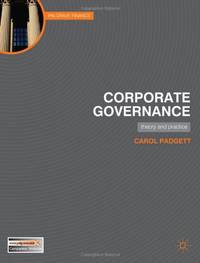 Corporate Governance: Theory and Practice (Palgrave Finance)