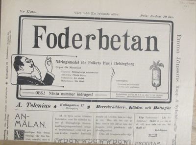 Foderbetan. Näringsmedel för Folkets hus i…