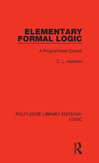 Elementary Formal Logic: A Programmed Course