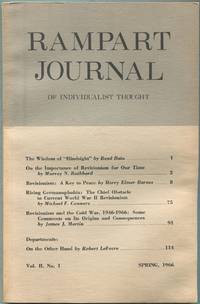 image of Rampart Journal of Individualist Thought: Spring, 1966, Vol. II, No. 1