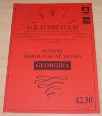 cover of G. K. Hadfield Catalogue - In Print Horological Books, Georgina, November 1992