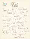 Cecil Beaton. Two Autograph Letters Signed, with descriptions for Look magazine photographs, and one typescript unsigned