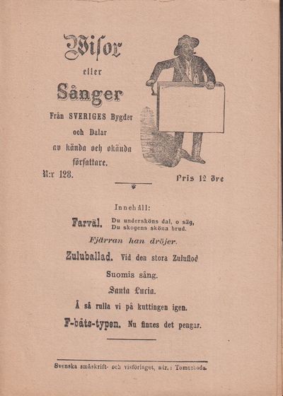 Visor eller Sånger Från Sveriges Bygder och Dalar…
