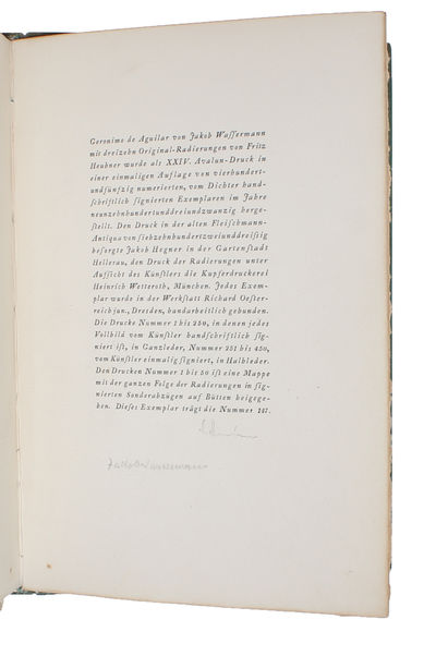 Geronimo de Aguilar. XXIV. Avalun-Druck. - [ORIGINAL ETCHINGS BY FRITZ HEUBNER] (photo 3)