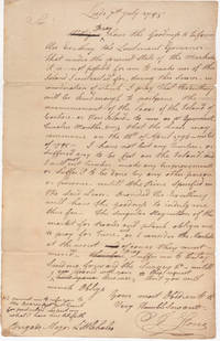 [Archive] Three ALS by Colonel Joel Stone Concerning Loyalists in Upper Canada, one on verso of rare Printed Document