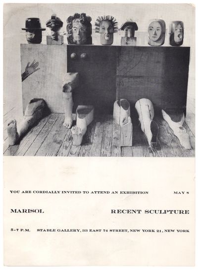 Marisol: Recent Sculpture (Announcement Card)