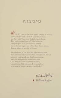 Pilgrims (Signed Broadside) by STAFFORD, William - 1984