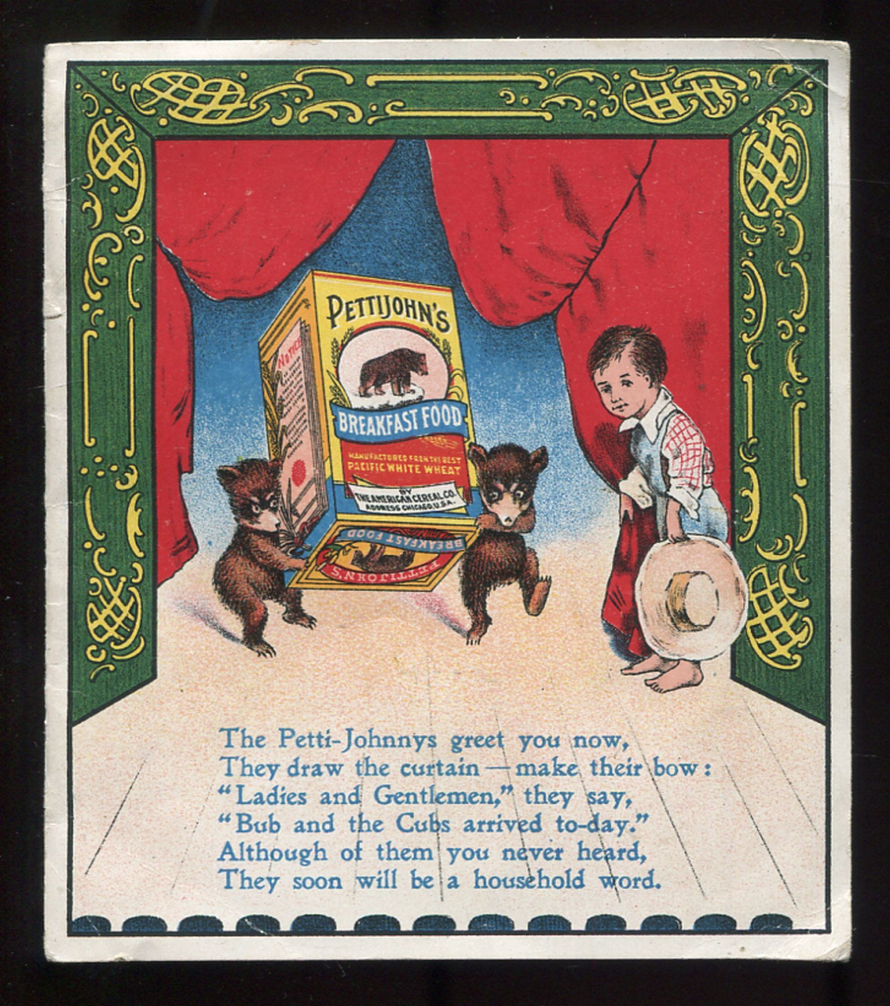 Pettijohn's Breakfast Food Children's Book with Tw