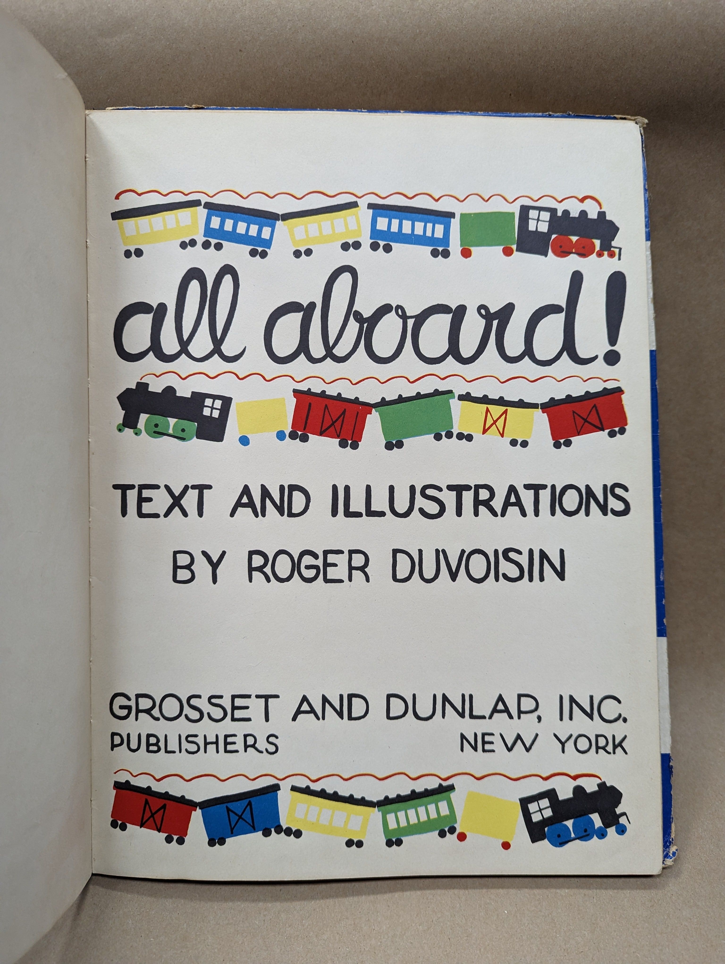 All Aboard! by Roger Duvoisin | 1935 | Grosset & Dunlap