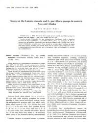 Notes on the Luzula arcuata and L. parviflora…