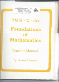 math-u-see foundations of mathematics - teacher edition