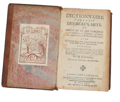 Dictionnaire portatif des Beaux-Arts, ou abregé de ce qui concerne L'Architecture, la Sculpture, la Peinture, la Gravure, la Poésie & la Musique...Nouvelle Édition, augmentée. (photo 2)