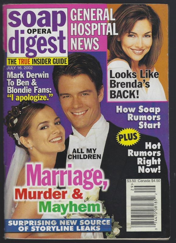 SOAP OPERA DIGEST JULY 16, 2002