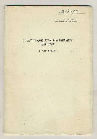 Civilingenjör Sten Westerbergs bibliotek.…