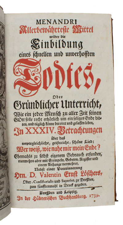 Allerbewährteste Mittel wider die Einbildung eines schnellen und unverhofften Todtes (...). (photo 2)