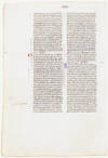 Thirteenth Century Leaf: The Feeding of Thousands, Walking on Water, The Tradition of the Elders, The First Prediction of the Passion, The Transfiguration (among others)