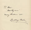 Autograph inscription signed