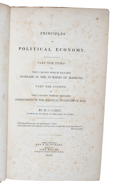 Principles of Political Economy. 4 Parts in 3…