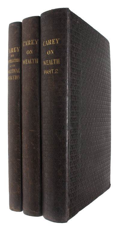 Principles of Political Economy. 4 Parts in 3 vols. Part the First: Of the Laws of the Production and Distribution of Wealth. Part the Second: Of the Causes which Retard Increase in the Population of Wealth, and Improvement in the Physical and Moral C... - [THE MOST IMPORTANT 19TH CENTURY ECONOMIC WORK PUBLISHED IN THE USA] (photo 4)