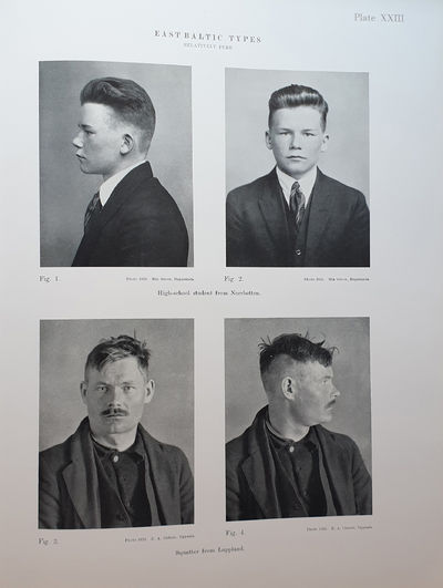 The Racial Characters of the Swedish Nation. Anthropologia Suecica MCMXXVI. Withe the collaboation of the staff of the institute and other scientists edited. - [MAPPING THE NORDIC RACE - FIRST STATE INSTITUTE FOR RACE BIOLOGY IN THE WORLD] (photo 4)