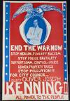 End The War Now / Stop Heroin, Poverty, Racism / Stop Police Brutality / Support Comm. Control Of Police / Lower Property Taxes / Stop Pollution!! / For City Council / Elect Oliver Joseph Kenning II. All Power To The People [poster]
