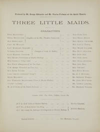 Three Little Maids. [Piano-vocal score]