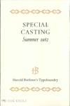 SPECIAL CASTING. SUMMER 1982