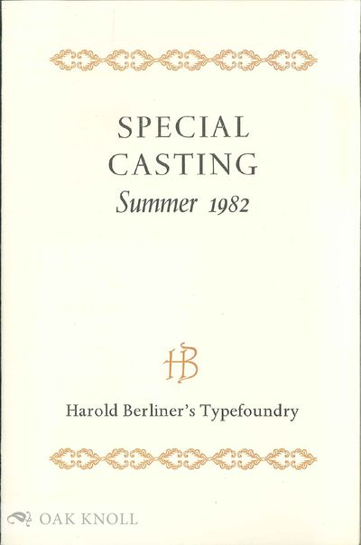 SPECIAL CASTING. SUMMER 1982