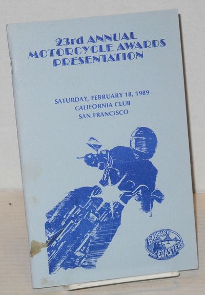 San Francisco: The Barbary Coasters Motorcycle Club, 1989. Magazine. 5.5x8.5 inches, photos, illustr...