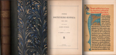 SVENSK BOKTRYCKERI-HISTORIA 1483-1883. Med…