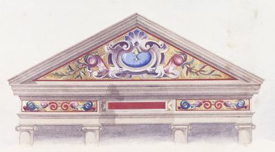 Album Mosaique Decorative [UNIQUE SAMPLE ALBUM WITH AT LEAST 65 ORIGINAL PAINTED GOUACHE DESIGNS FOR MOSAICS]