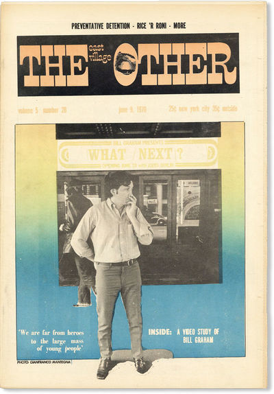 New York: The East Village Other, Inc, 1970. First Edition. Tabloid (42cm); photo-illustrated newspr...