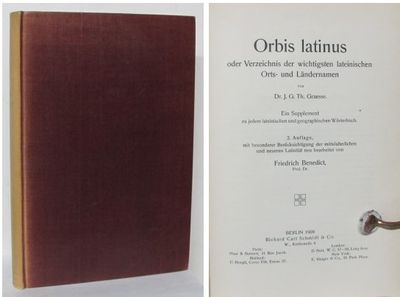Orbis latinus oder Verzeichnis der wichtigsten…