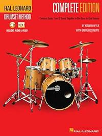 Hal Leonard Drumset Method - Complete Edition: Books 1 & 2 with Video and Audio (2 Books with Online Media, Comb-Bound)