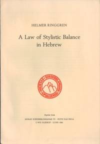 A Law of Stylistic Balance in Hebrew.