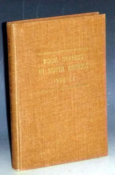 Book Dealers in North American, 1960-1962