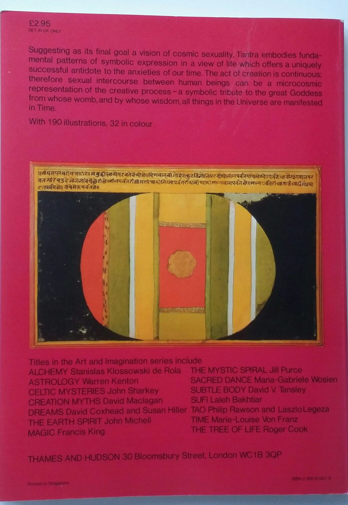 Tantra The Indian Cult of Ecstasy (Art & Imagination) by