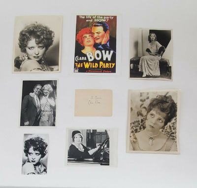Clara Bow | Six Type 1 Photos And Autograph